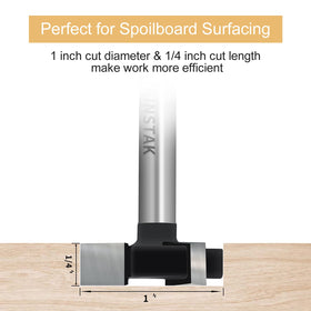 BINSTAK carbide tipped router bit close-up highlighting sharp edge for clean finishes