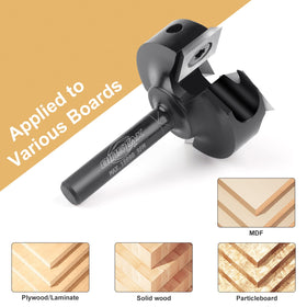 Binstak bit with 1/4" shank and 1-3/8" diameter for wide passes.