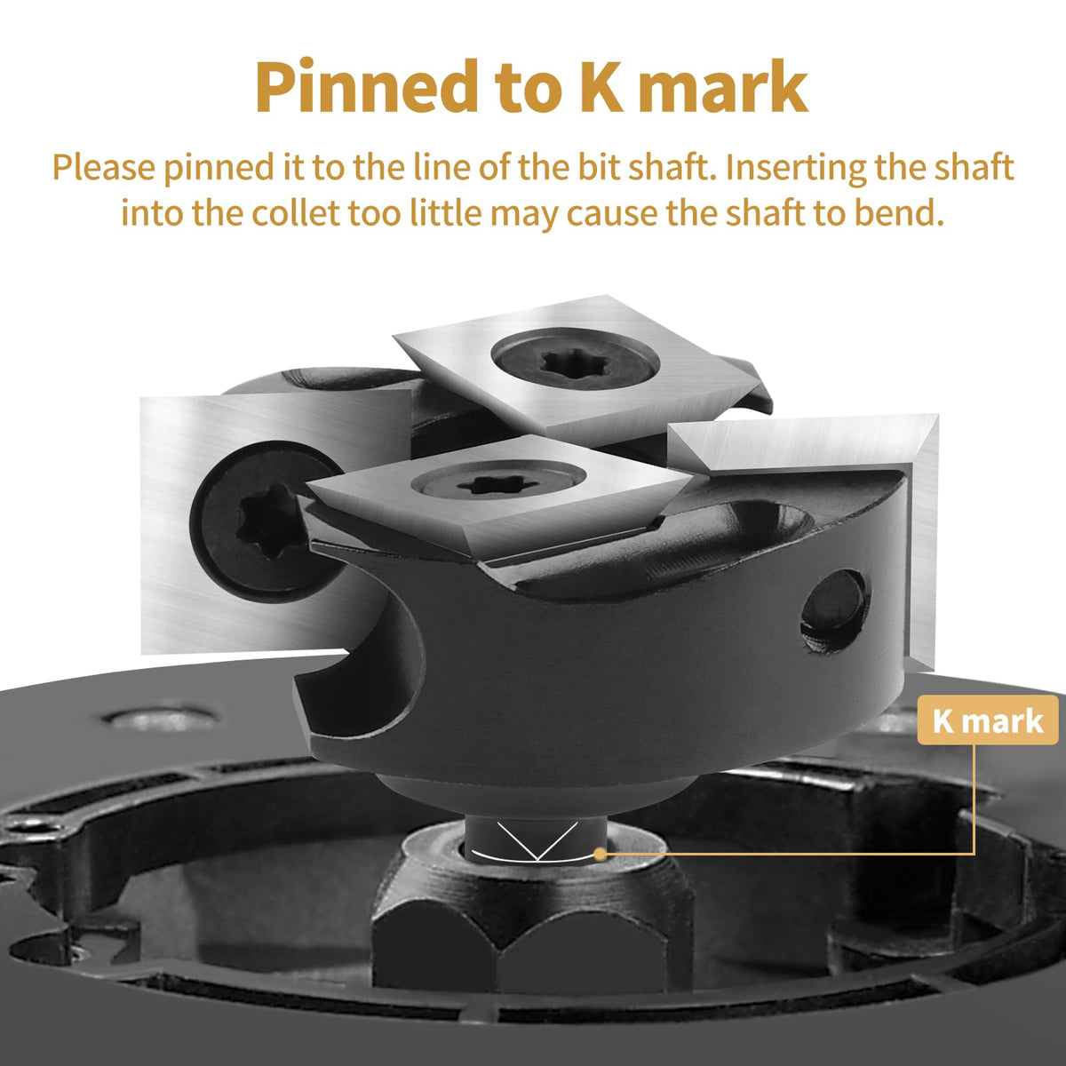 Binstak bit demonstrating wood compatibility across materials.