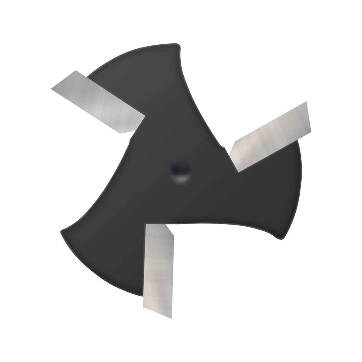 BINSTAK quad-wing wood routing bit delivers efficient stock removal during planing and grooving
