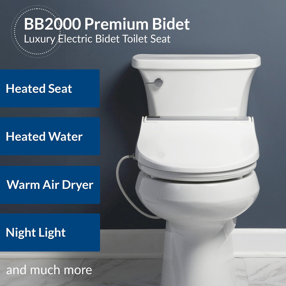 Bio Bidet BB2000 Bliss deodorizer keeps the bathroom feeling fresh after use.