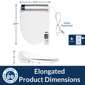 Bio Bidet BB2000 Bliss night light aids late-night bathroom visits.