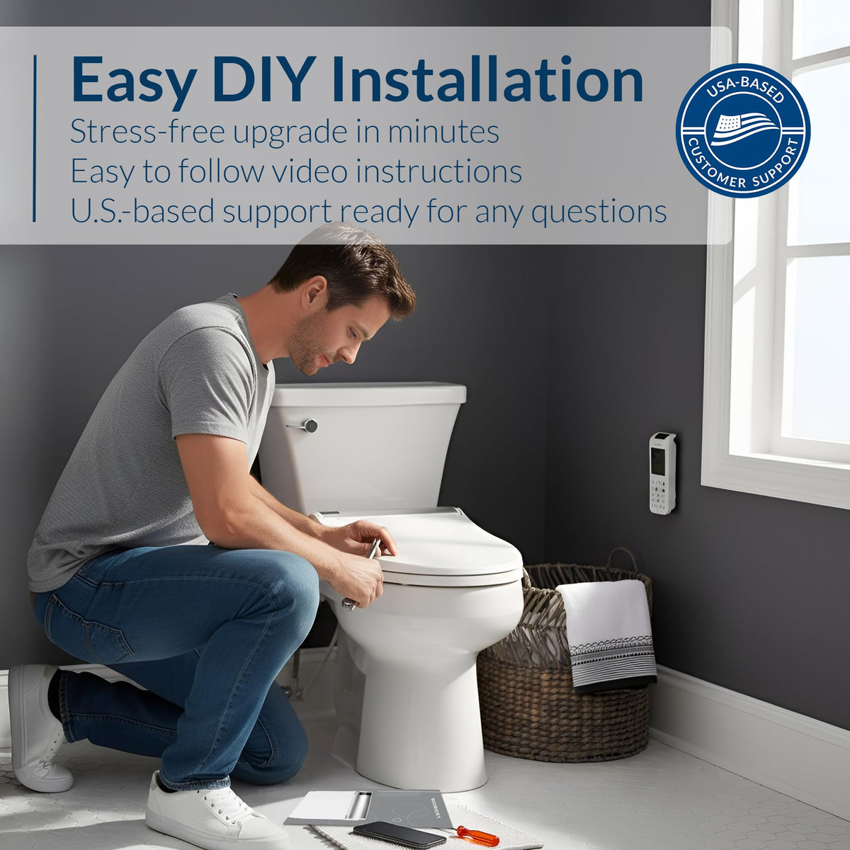Bio Bidet BB550 dual nozzles for feminine and posterior wash