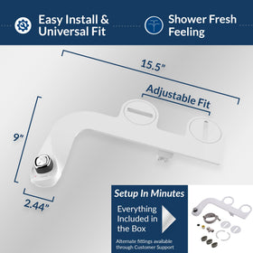  Bio Bidet SlimEdge dual-nozzles front rear provide thorough hygiene options