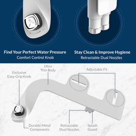  Bio Bidet SlimEdge non-electric setup highlights plug-free installation