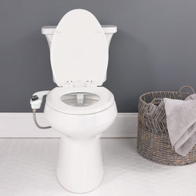 Bio Bidet SlimEdge water-pressure-control demonstrates customized front and rear cleaning