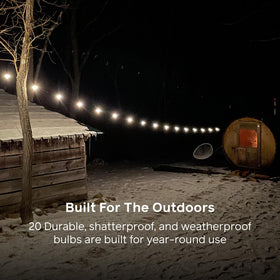 BioLite built-in power bank supports mobile charging while lighting your space.