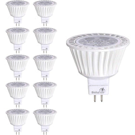 Bioluz LED MR16 bulb with dimmable 3000K light for versatile room lighting