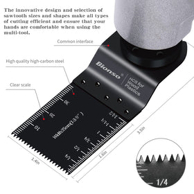 Bionso quick-release blades packaging shows safe easy swap.