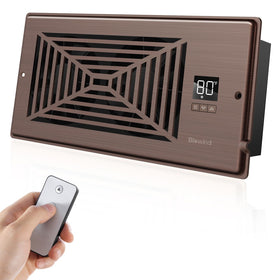 BIOWIND Quiet Register Booster Fan Bronze: discreet airflow boost for balanced room temperatures