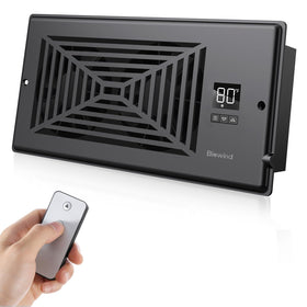 BIOWIND Quiet Booster Fan front view with sleek aluminum frame improves room airflow