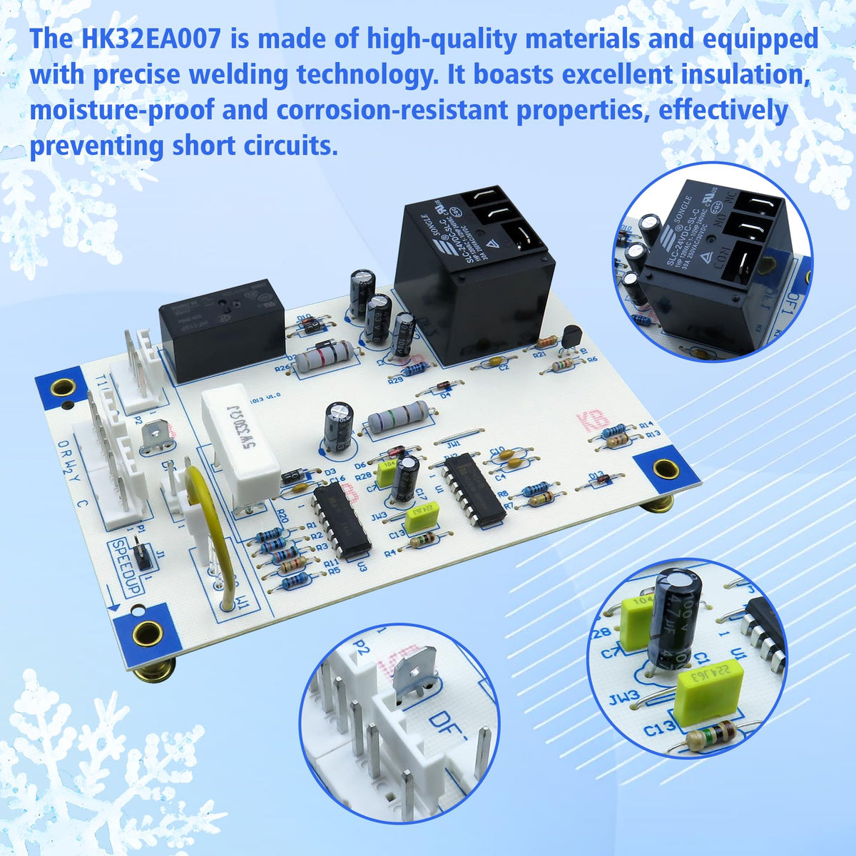 BIPIMIFI CEPL130524-01 compatible board, reliable defrost control for multiple models.