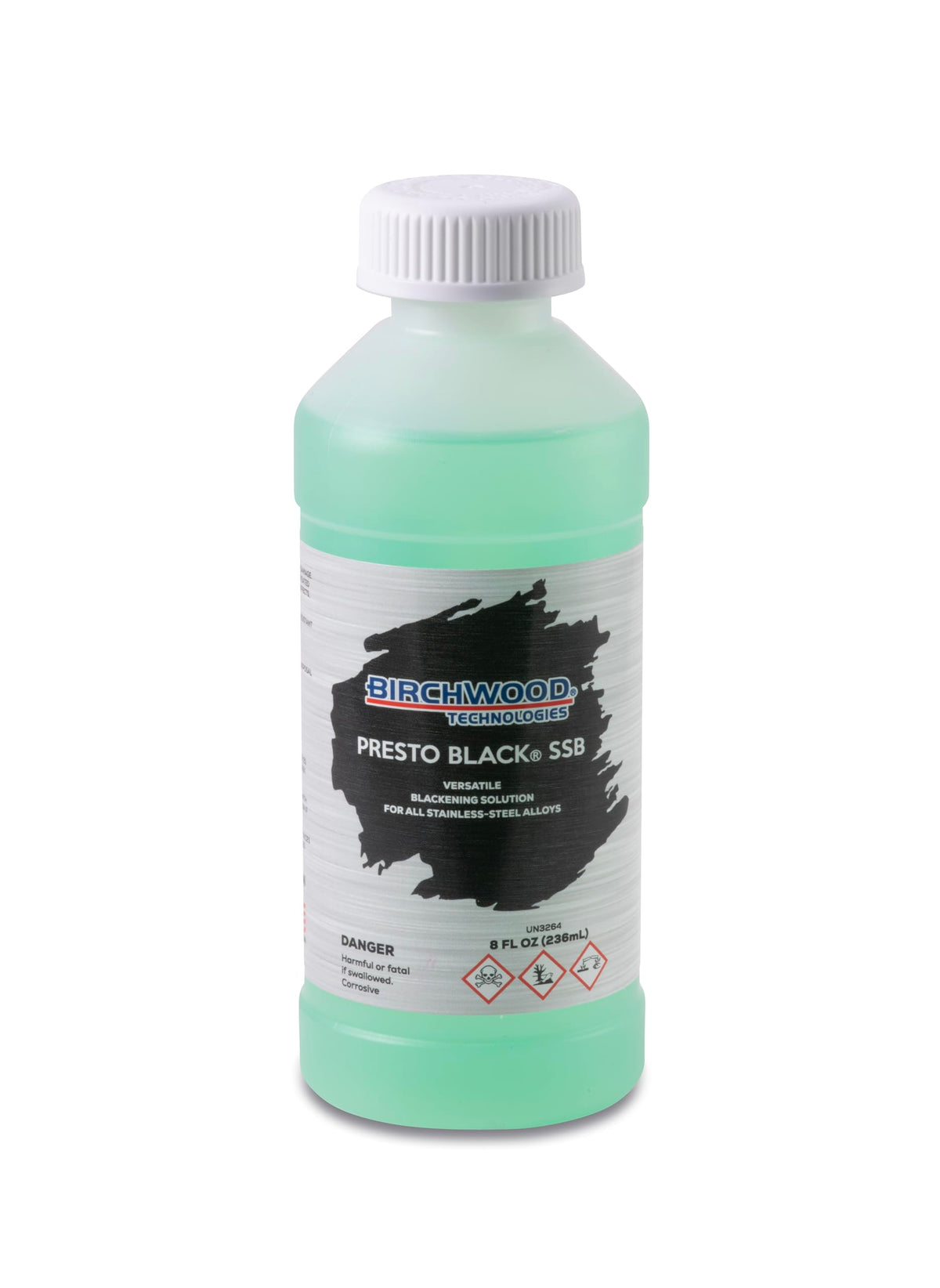 Birchwood Presto Black SSB bottle ready for stainless patina application