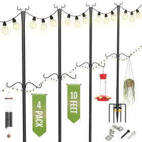 Birdream wedding garden lighting using sturdy 10ft poles for ambience.