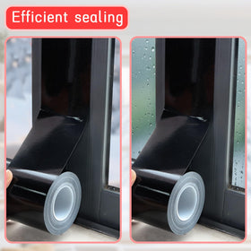 Birllaid tape helps seal gaps around window air conditioner for quieter rooms
