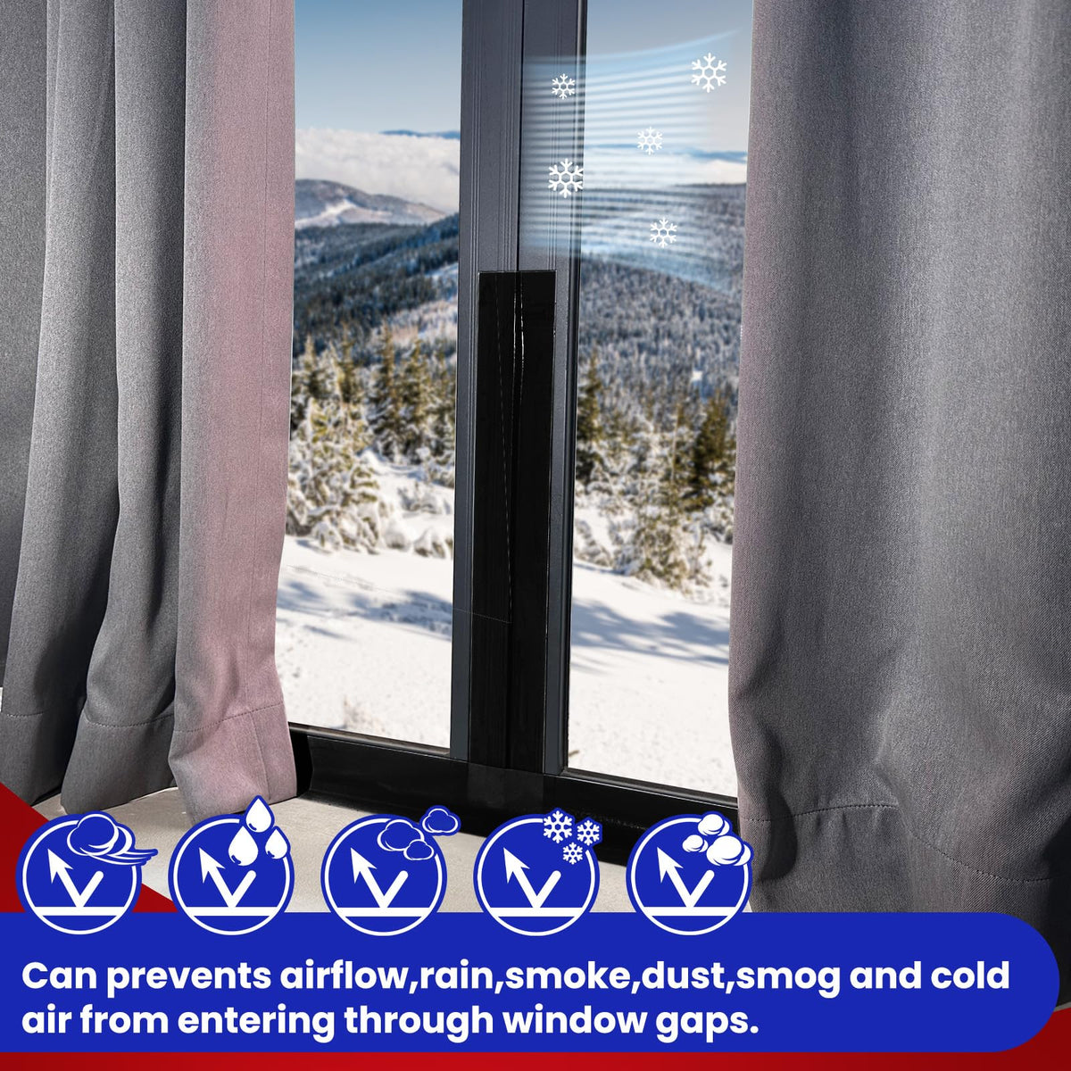 Birllaid weather sealing tape adheres firmly with a residue-free finish on window frames