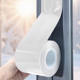 Birllaid White Window Sealing Tape roll showing strong adhesive for draft-free homes.