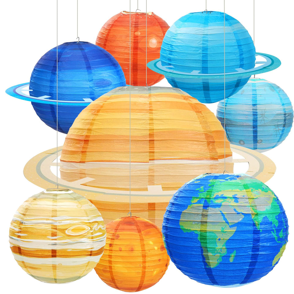 Bisanzoya Mercury lantern for kids space party, creates stellar backdrop