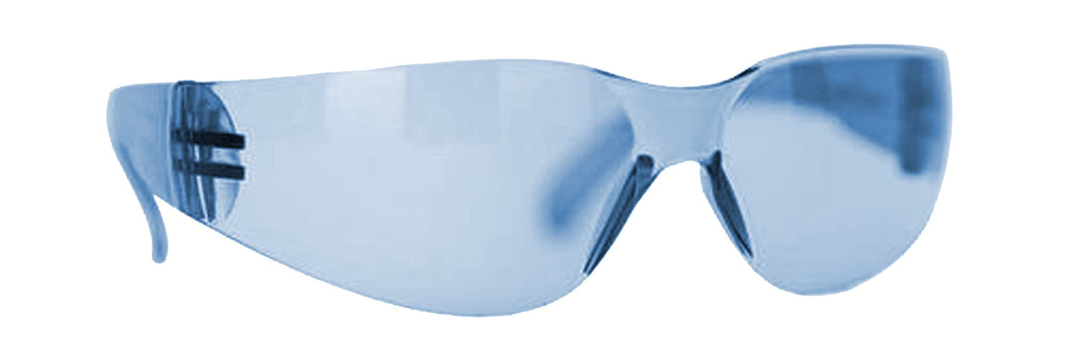 BISON LIFE blue safety glasses meet ANSI Z87.1 standards for safety.