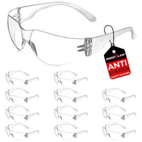 BISON LIFE safety glasses with clear lenses for all-day visibility and protection