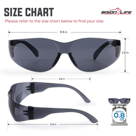 BISON LIFE ANSI Z87.1 certified eyewear for reliable safety standards