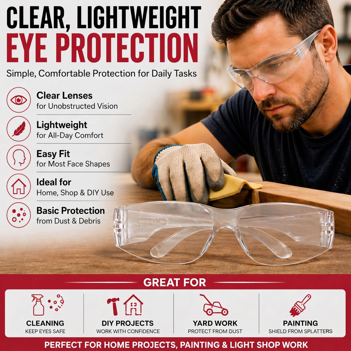 Lightweight design reduces fatigue during long tasks with BISON LIFE glasses