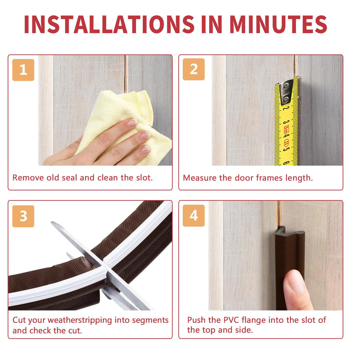 Bisothai weather strip package includes 26 feet roll for easy setup