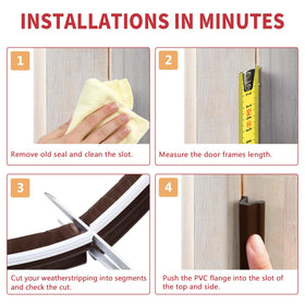 Bisothai weather strip package includes 26 feet roll for easy setup