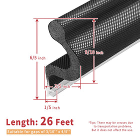 BISOTHAI weather strip for doors, windows, wardrobes and more