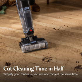 Bissell CrossWave Edge cordless handle grip enables comfortable one-handed cleaning sessions.