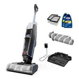 Bissell CrossWave Edge cordless plus front view shows compact cleaning power for hard floors
