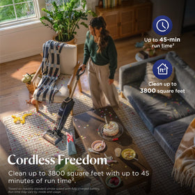 Bissell CrossWave HydroScrub vacuum-only mode for increased suction