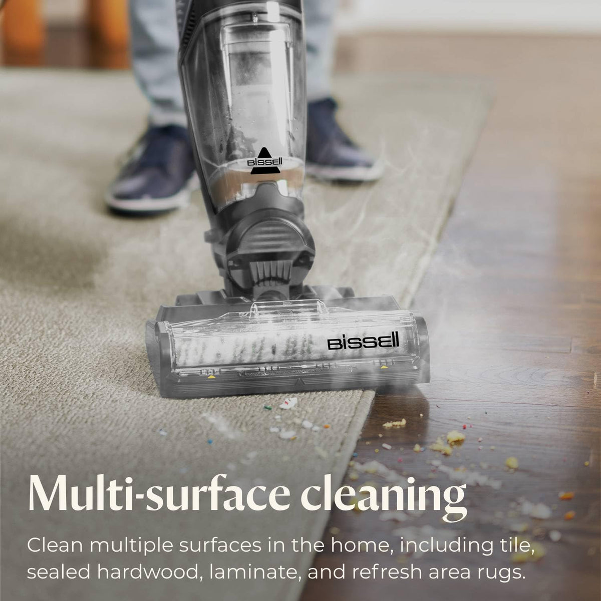 Bissell CrossWave HydroSteam self-cleaning-cycle activates automatically