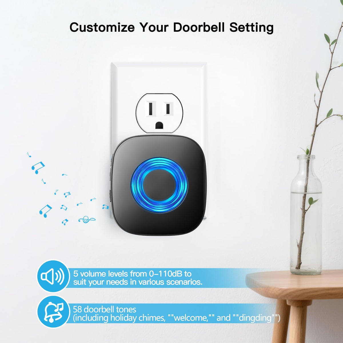Bistee blue LED flash improves visibility for hearing-impaired users
