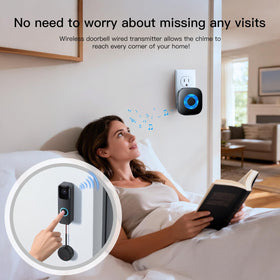 Bistee plug-in receiver delivers instant home chime throughout the house