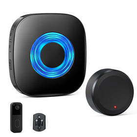 Bistee wireless doorbell round transmitter for reliable wired-to-wireless signaling