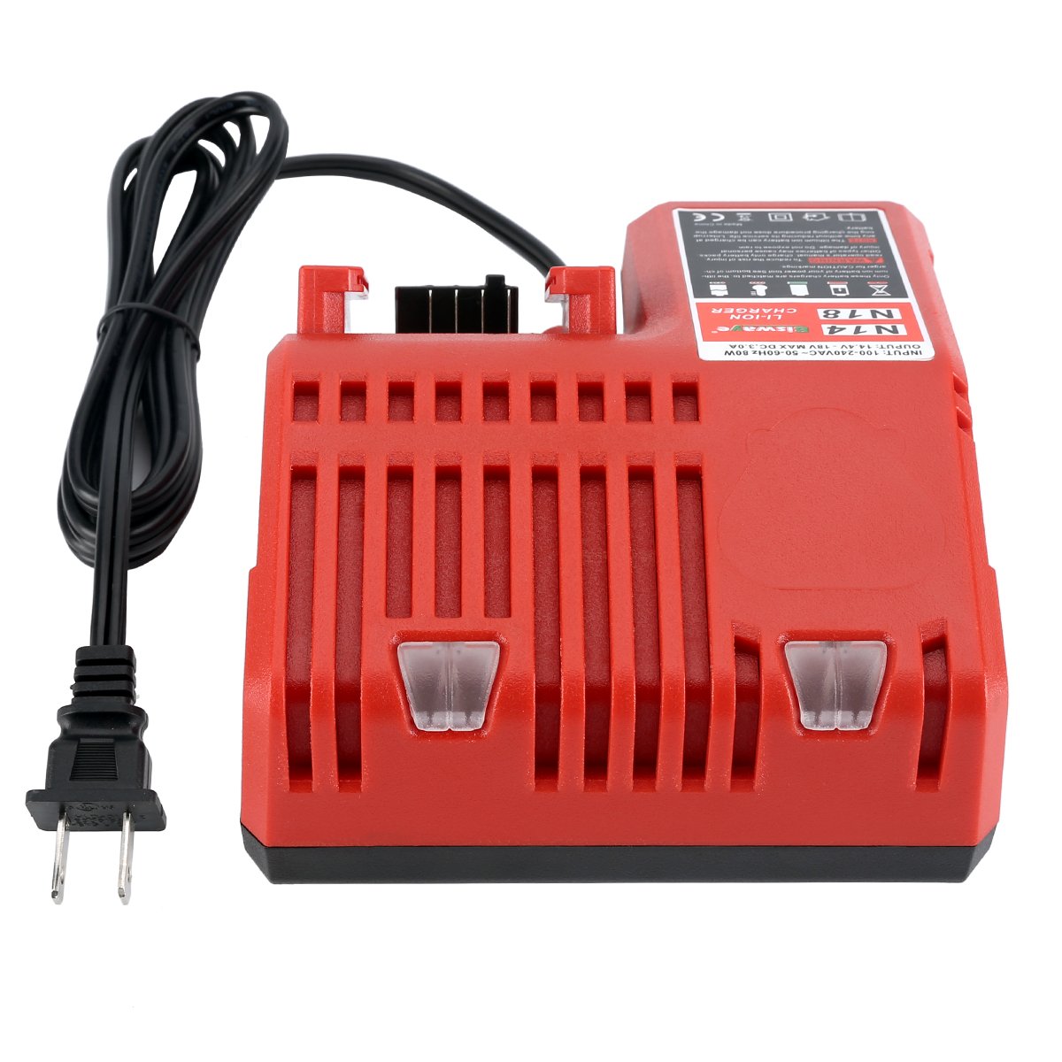 Biswaye eco-packaging for 18V rapid charger with minimal plastic