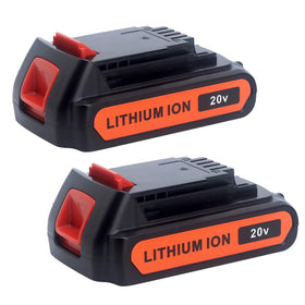 Biswaye 4.0Ah 20V LBXR20 battery pack, front view for replacement use and extended runtime.