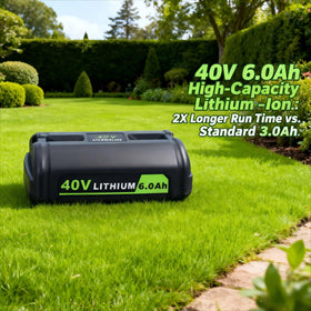 Biswaye 40V 6Ah battery OP4026 for long-yard work sessions