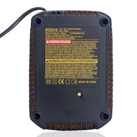 Biswaye DC9310 compatibility chart showing DeWalt 18V models