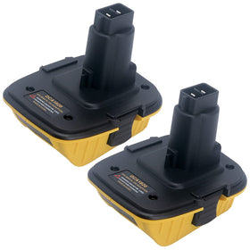 Biswaye DCA1820 adapter connects DeWalt 18V tools to 20V Max batteries for flexibility