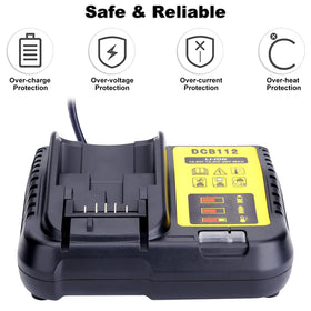 Biswaye DCB115 charger side view for easy access