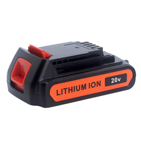 Biswaye LBXR20 battery front view shows compact design for easy handling.