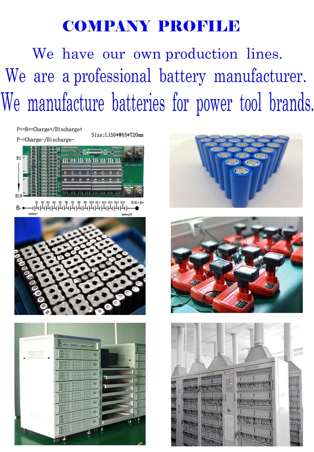 Biswaye Milwaukee 18V battery compatibility display highlighting broad coverage