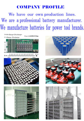Biswaye Milwaukee 18V battery compatibility display highlighting broad coverage