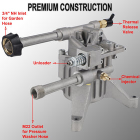 Biswing 7-8 inch shaft pump fits common gas washers