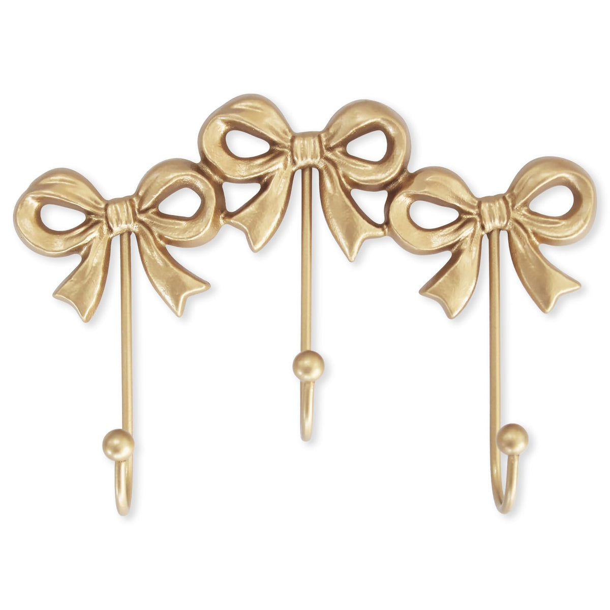 BITALYE Small Bow Wall Hook triple bows mounted for space-saving organization
