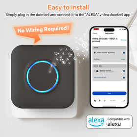 BITIWEND doorbell chime LED indicator lights up during press
