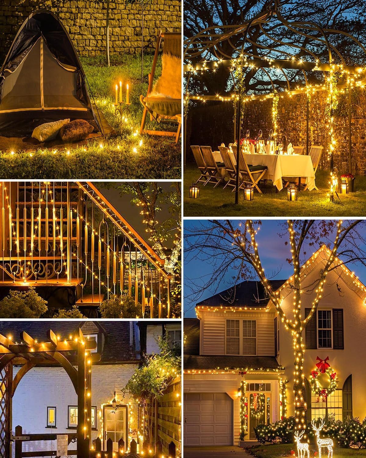 Bitjam indoor-outdoor solar fairy lights suit gardens, patios, and events