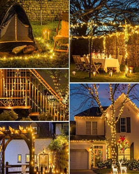 Bitjam indoor-outdoor solar fairy lights suit gardens, patios, and events